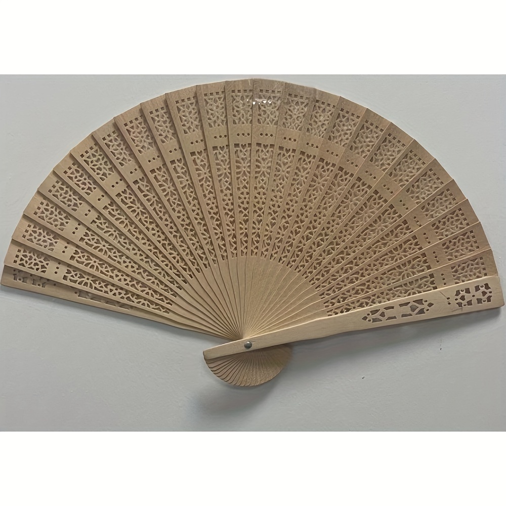 10/20/30pcs Wedding Fans Portable Chinese Sandalwood Small Fans, Wedding Gifts For Guests, Birthday Party Decoration Painted Fans, Home Decoration details 4