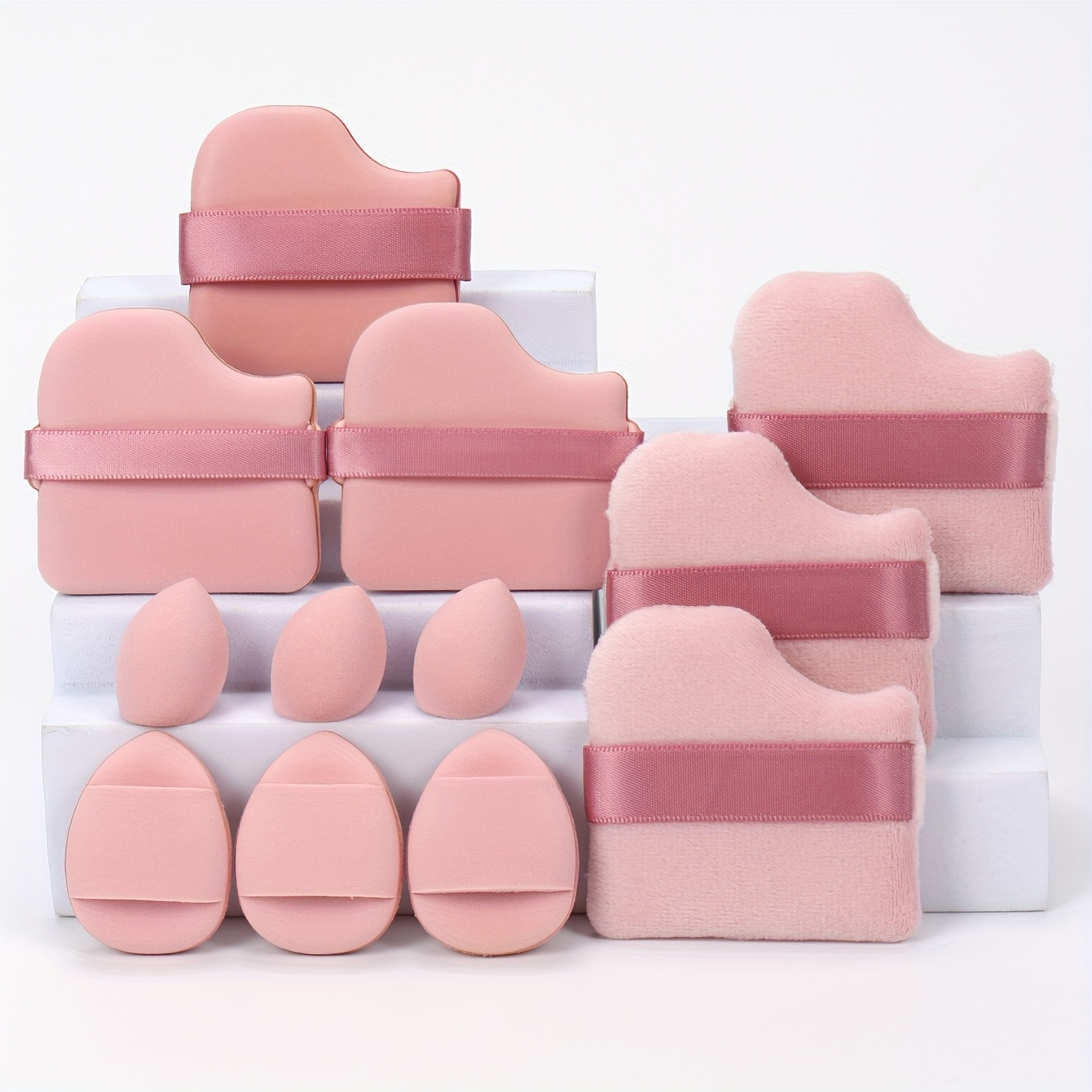12pcs Multi-Colored Makeup Sponge Set for Blending