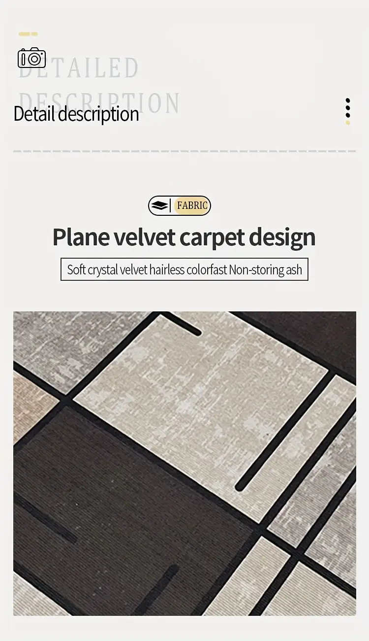 1 diamond fleece non slip water absorbent mat made of 100 polyester machine washable for living room bedroom kitchen bathroom patio home decor outdoor decor Product details 3