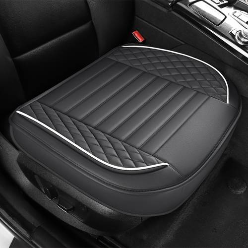 1 stuks autostoelhoezen voor de voorste enkele stoel, geschikt voor alle seizoenen, gemaakt van imitatieleer, compatibel met sedan, suvs en pick-ups