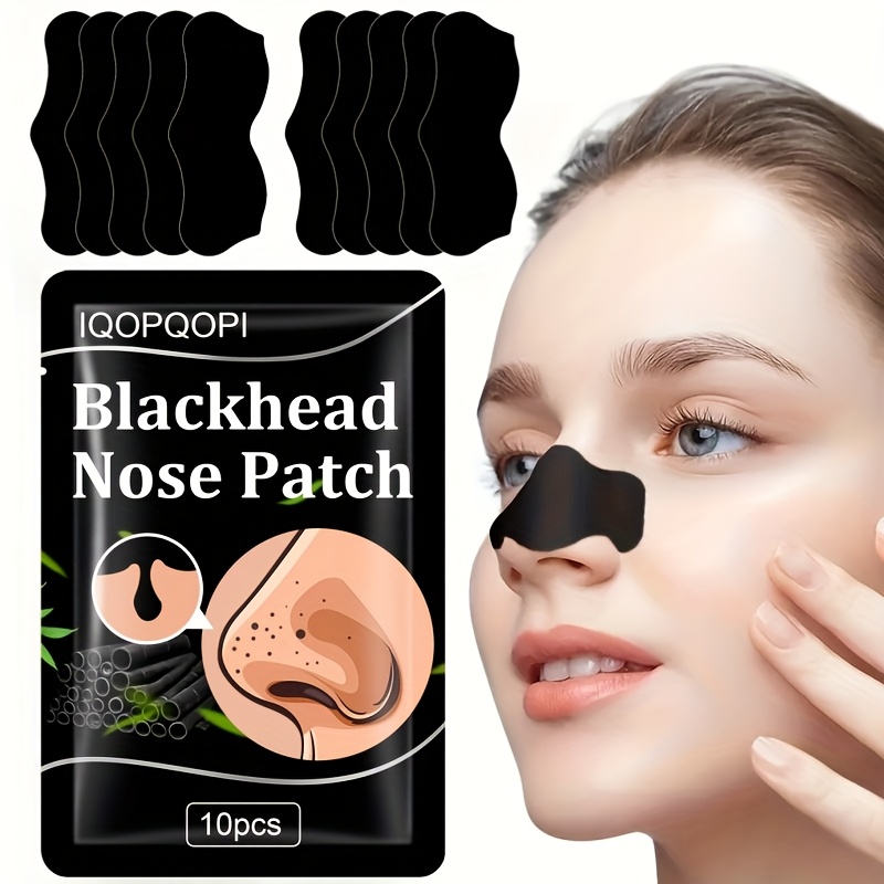 10pcs 30pcs blackhead nose patch bamboo charcoal blackhead cleansing nose mask for deep cleansing travel set suitable for personal   men and women
