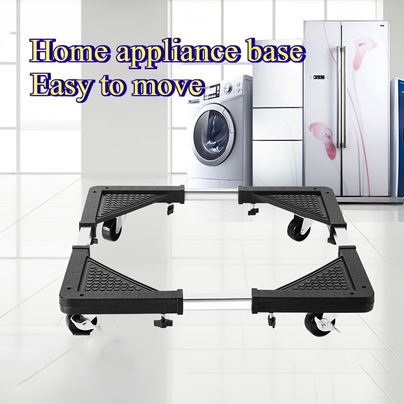 

Adjustable Height Laundry Appliance , Universal Washing Machine Stand With Rolling Wheels, Waterproof And Anti-vibration, Extendable Home Essential