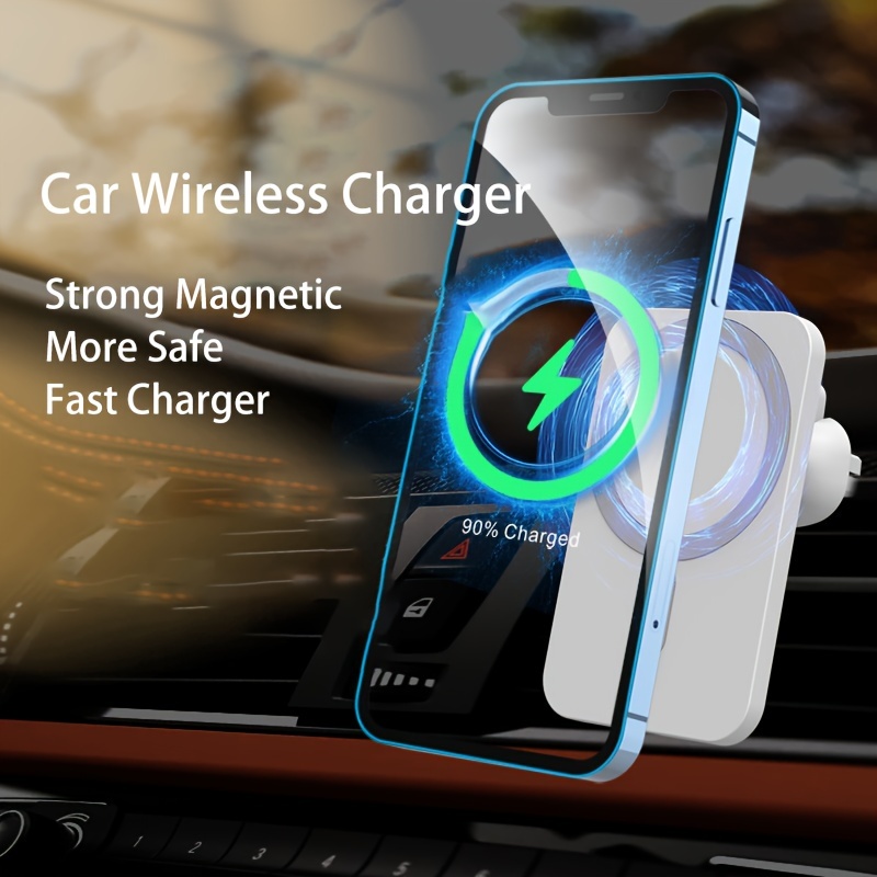 

Suction Car Wireless Charger, Compatible Iphone12/13/14/15 , -c , 15w Charging