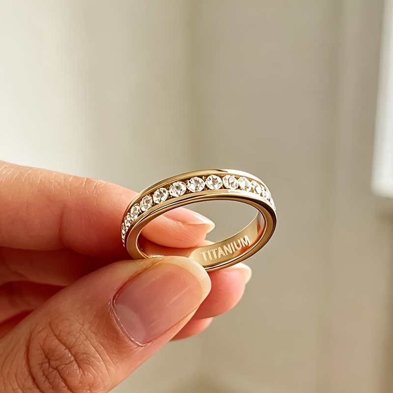 Ladies' 18K Plated Fashionable Wide Band Ring