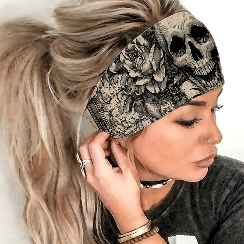 TEMU & Hair - Non-slip Sweat-absorbent Wide Headband Suitable For Yoga, Gym, Running, Cycling, Travel | Elastic Hair Tie For &, Machine Washable For