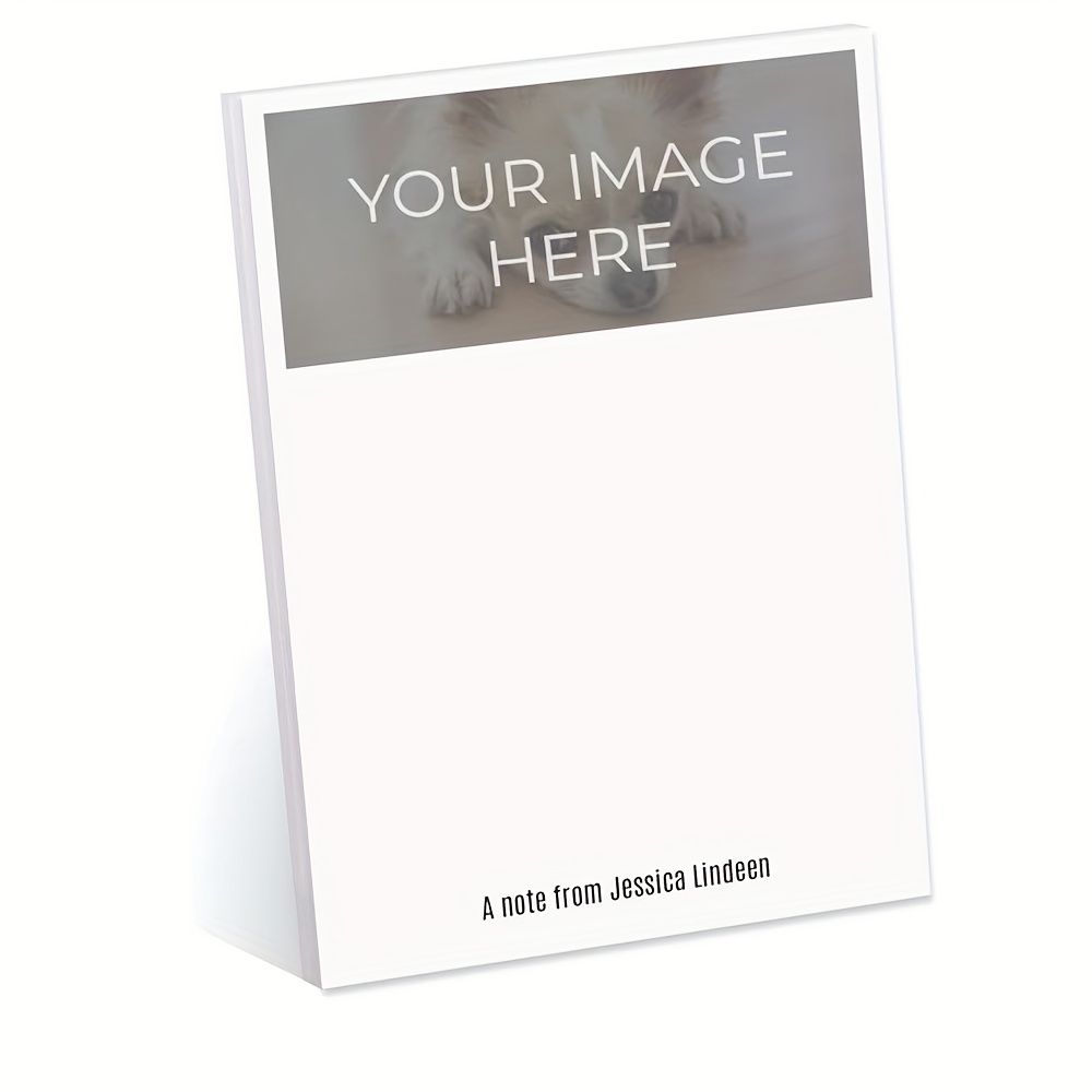 TEMU 5 Books,10 Books,,30 Books Custom Sticky Notes / 2.75in Personalized Text Self-stick Notes / Custom Photo Sticky Notes/set Of 50 Pads