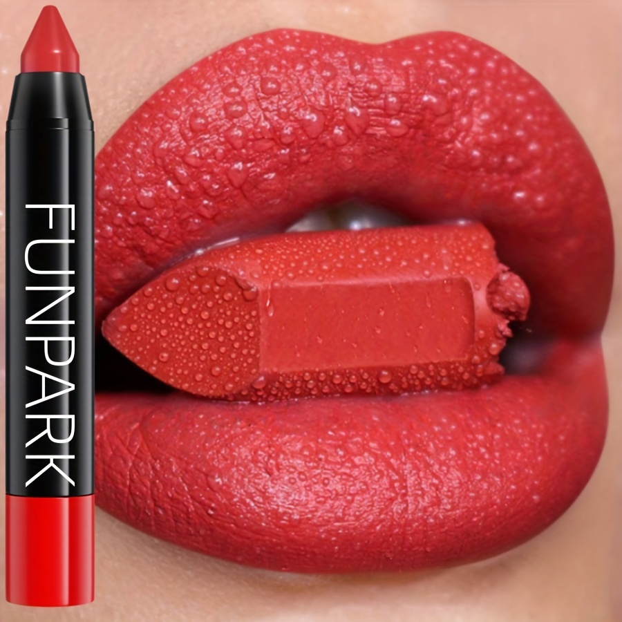 Image of Funpark Waterproof Long-lasting Lip Plumping Lipstick - Moisturizing Lip Tint & Lip Oil, Lip Balm Gloss With Plumper, High Pigmentation For Volume, Suitable For Skin Types, Glossy For Wear