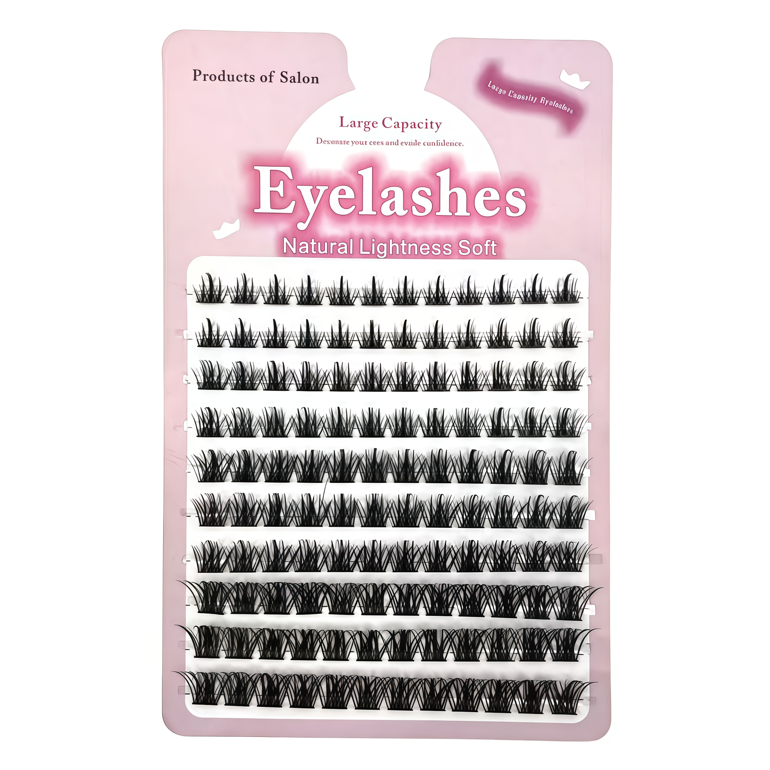 10 Of Self Grafting Eyelashes, Loose Bristles, Hard Stems, False Eyelashes, Women's , Simulated Thick Style