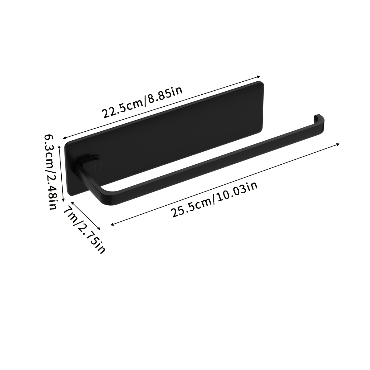 E-shop Wandmontierter Toilettenpapierhalter | Badezimmer Toilettentuchhalter, Selbstklebender Rollenhalter, Kein Bohren Erforderlich, Polierte ,
