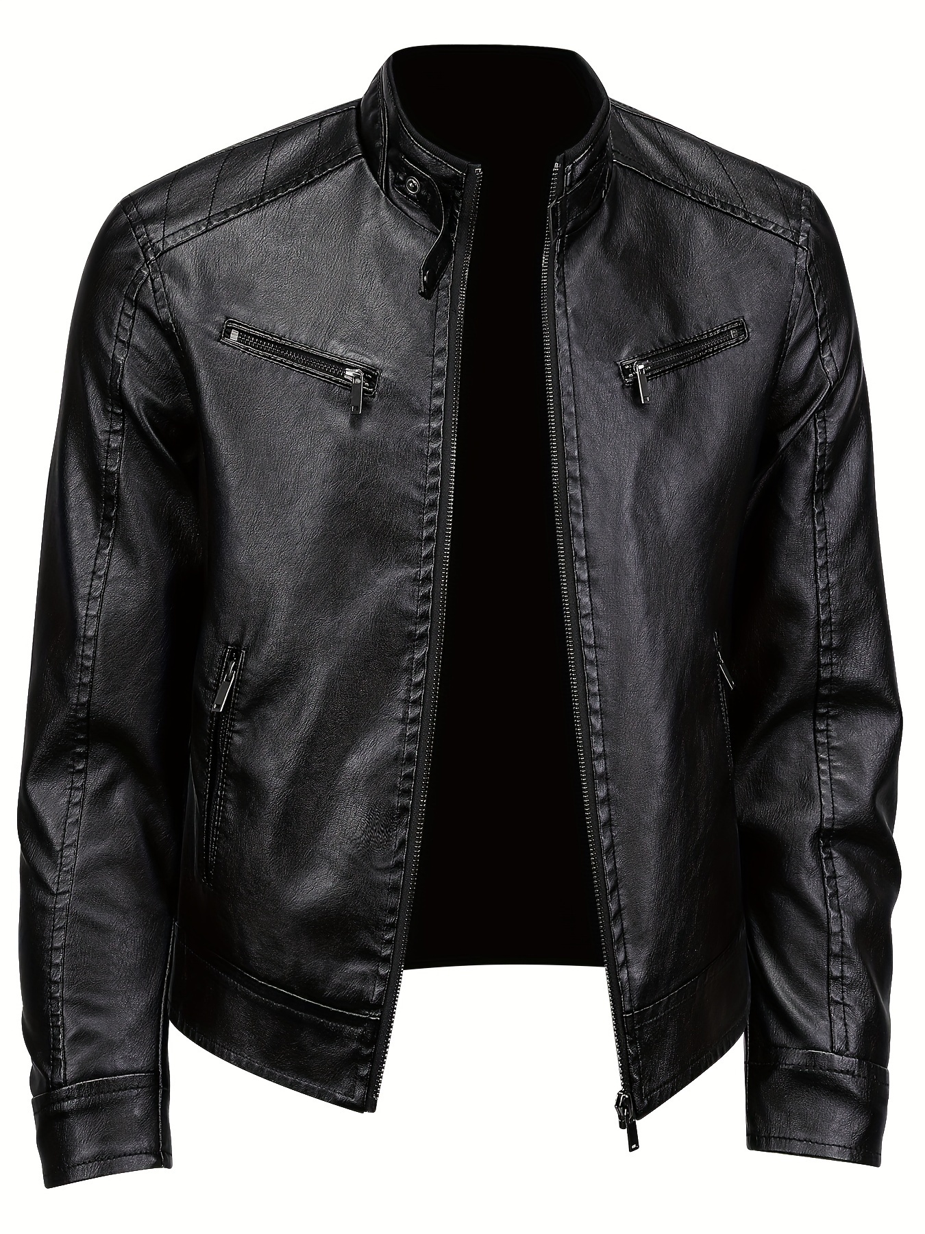 Leather Jacket Motorcycle - Temu Canada