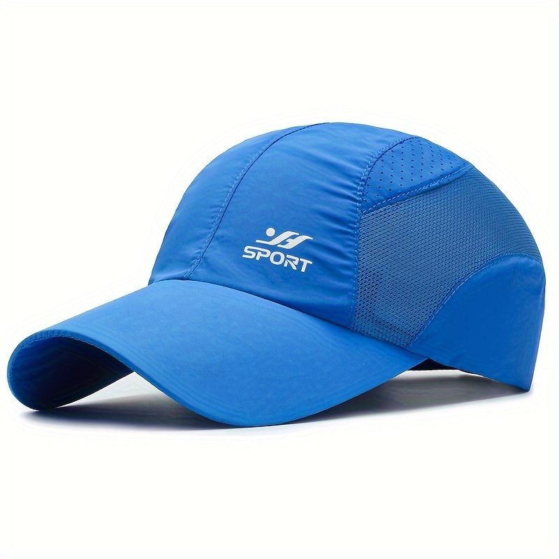 

1pc Unisex Quick-drying Outdoor Cap, Lightweight Breathable Mesh Peaked Hat, 1 Size Fits All