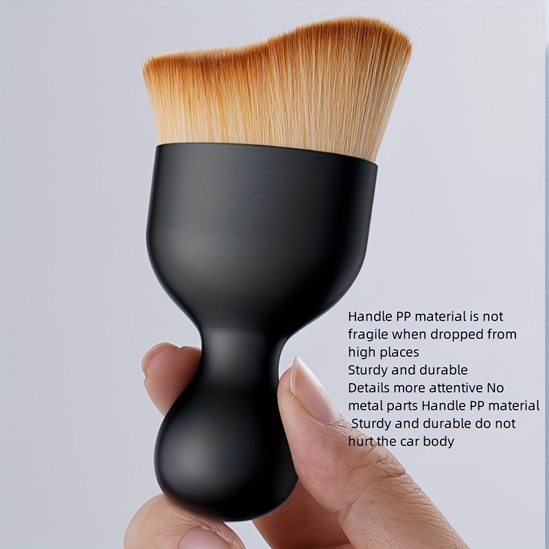 1pc Car Crevice Dusting Brush, Car Interior Short Lint Cleaning Brush, Car Cleaning Air Conditioning Vent Cleaning Brush, Clean Your Car's Interior With This Soft Brush And Shell Car Crevice Dusting Tool For Restaurant
