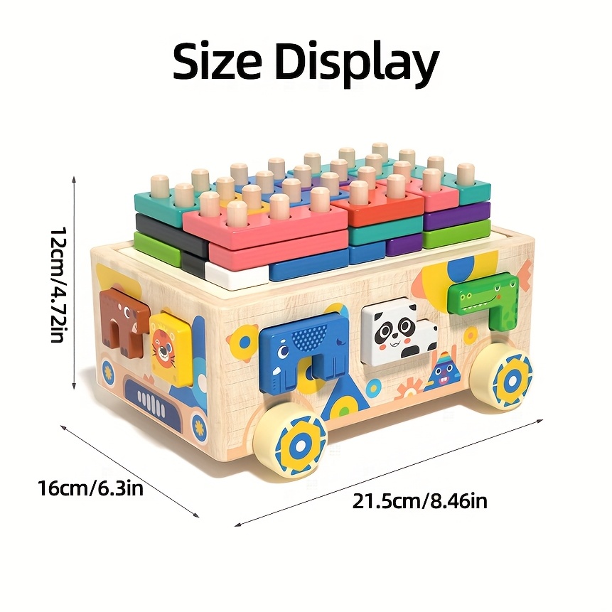 juguetes educativos madera niños bloques clasificación Temu Ecuador
