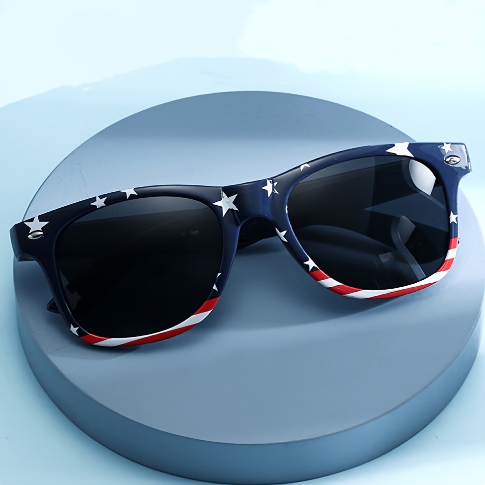 

Patriotic American Flag Fashion Glasses For Independence Day Featuring Retro Style For Men And Women
