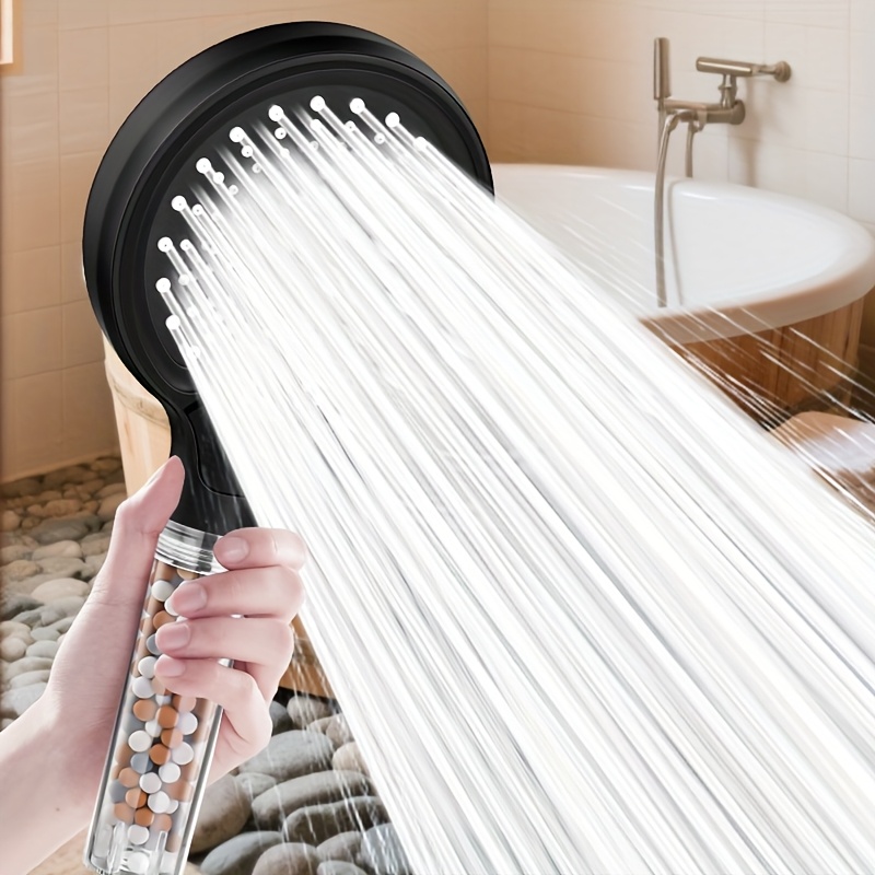 High Pressure Filtered Handheld Shower Head with 6 Spray Modes