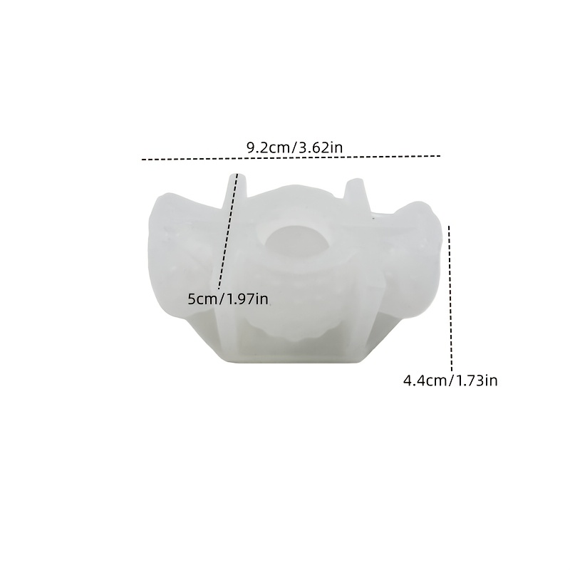 E-shop DIY Gips Silikonform 1 Stück Kerzenhalter Tonformen DIY Bonbon Kerzenständer Harzform Handgemachte Gips Bastelaroma-Aromatherapie-Behälterform