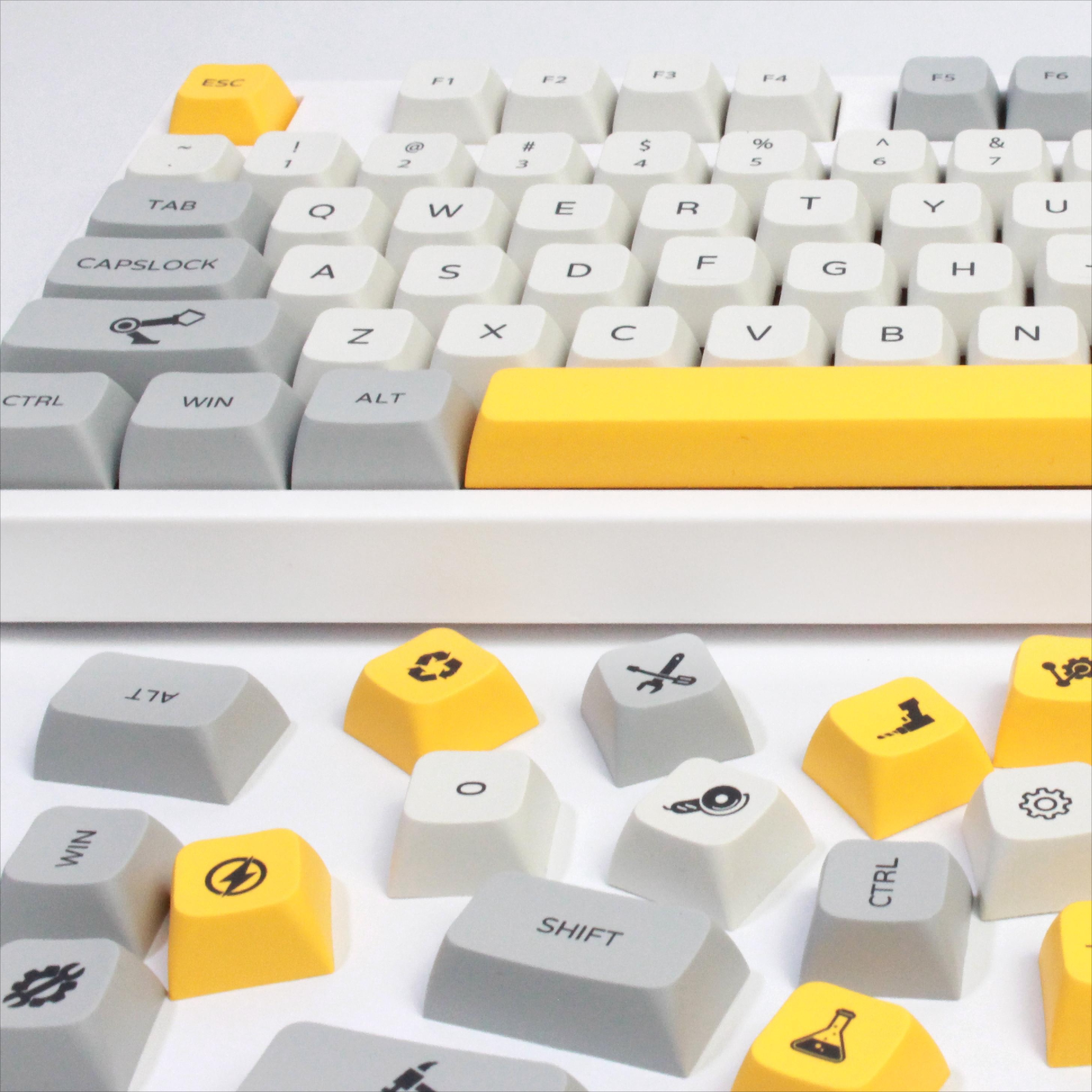 Industrial Style Keycaps 134 Keys Xda Profile Heights Dye Temu Canada