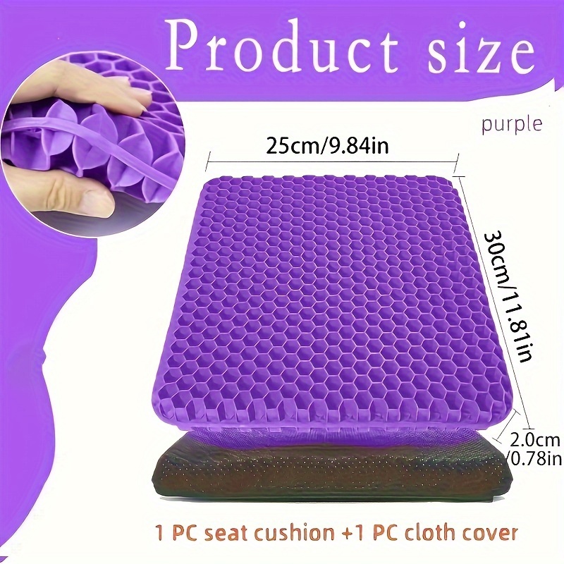 purple gel seat cushion non slip cover soft breathable Temu Spain