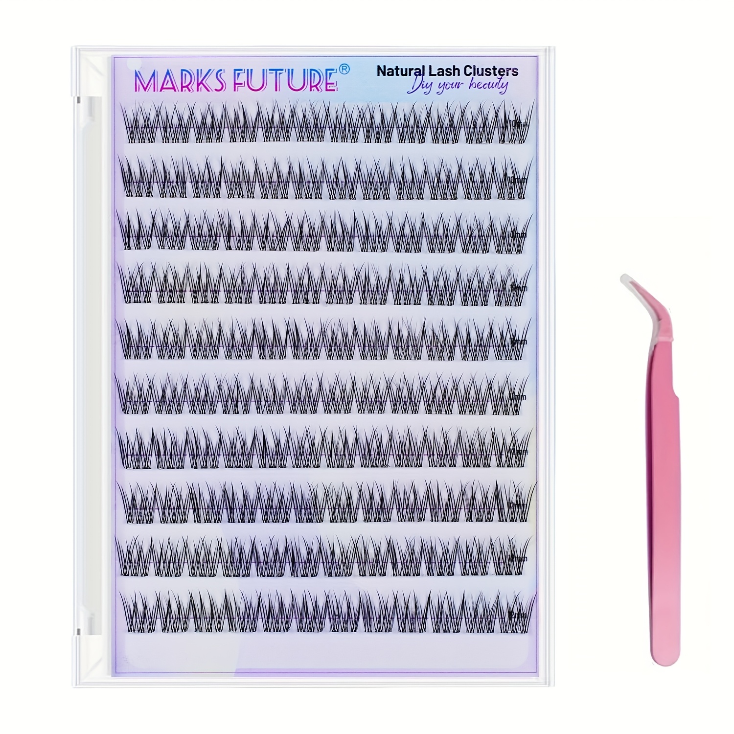 False Eyelashes, Lazy Fishtail Eyelashes, Beginner Lashes, Natural -cluster, Soft And Lightweight, Beginner Eyelash Extension Eyelashes Self-adhesive Eyelashes With Tweezers