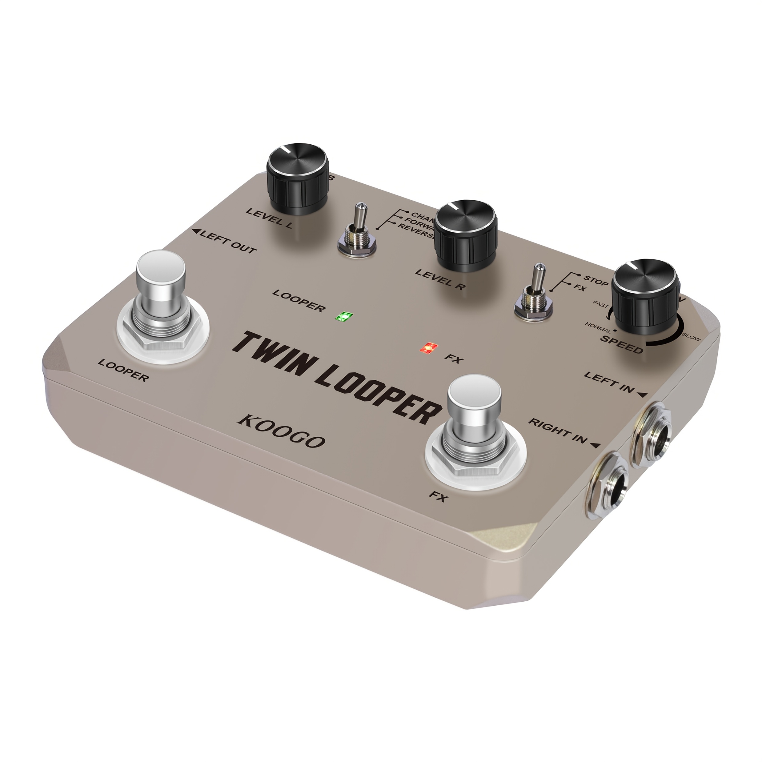 TEMU Pedal, Stereo Guitar Loop Pedals, Guitar Effect Pedal 11 Types Of Play With 10 Minutes Loop Time, 44.1khz/24bit Guitar Effects Pedal