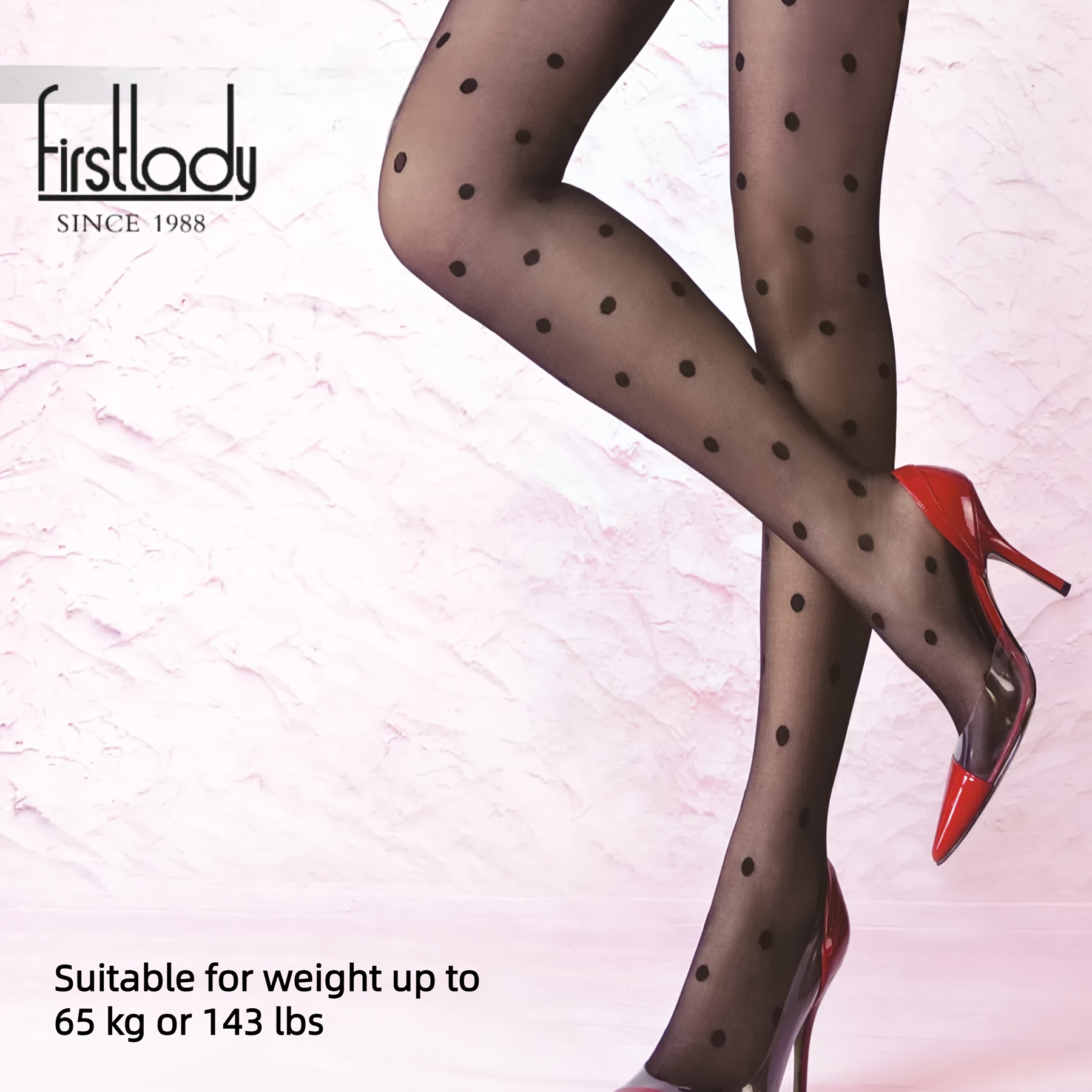 

Firstlady Dot Tights For - 15d Knit Pantyhose - Polyamide And Elastane , 1