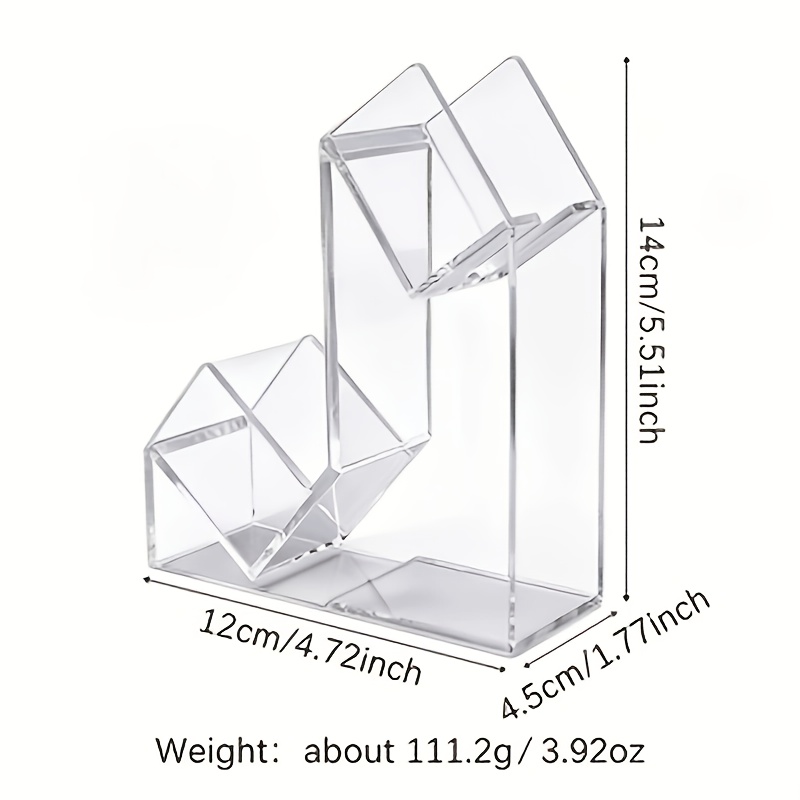 Image of 1-pack Transparent Acrylic Nail Polish Inverter Stand, Nail Polish Storage Rack, Anti-sedimentation For , Nail Art Tool