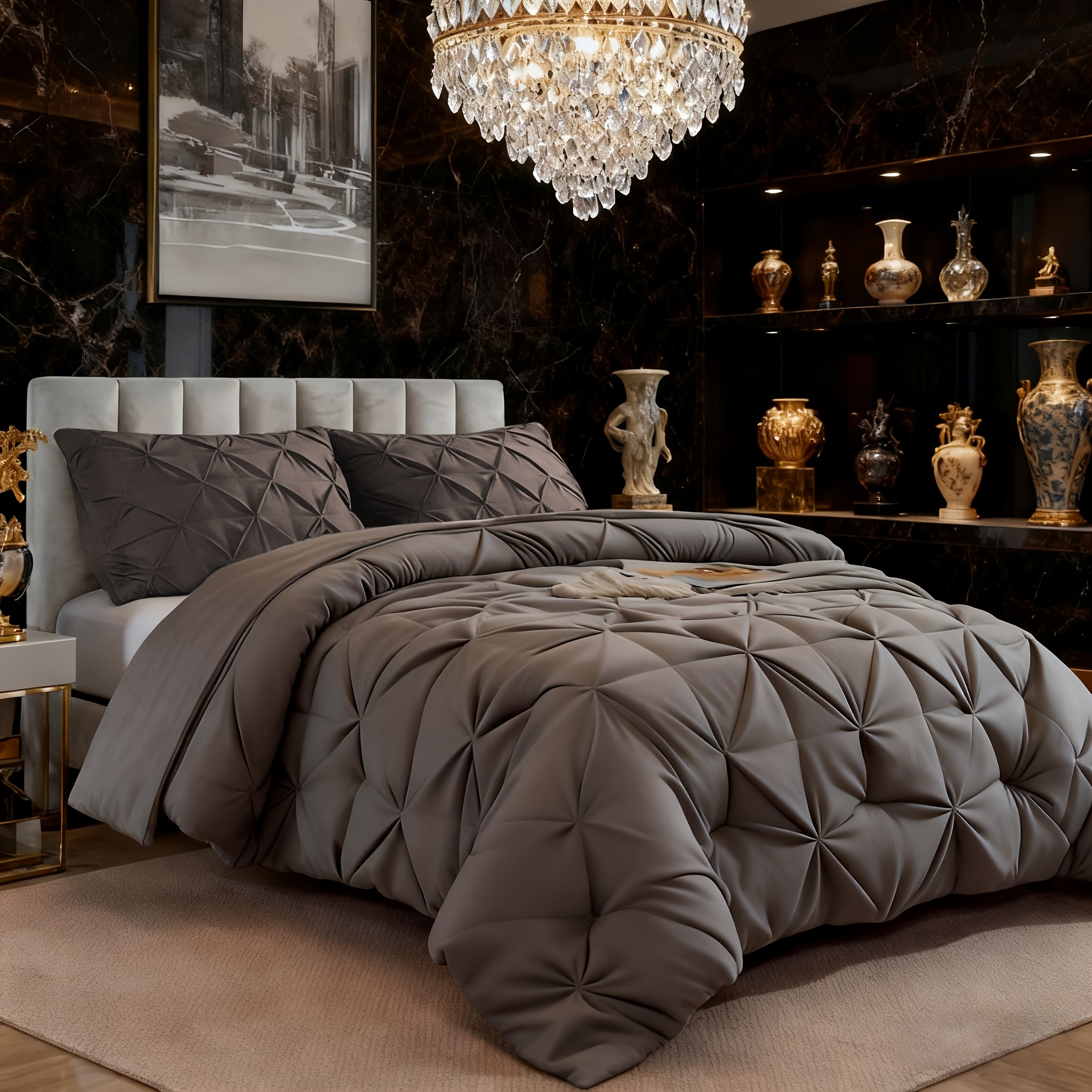Image of 3pcs Duvet Cover (1duvet Cover + 2 Pillowcases) - Comfortable And Breathable Fabric Soft And Light Quilting Craft, Breathable, For (quilt & Pillow Core Not Included), An Ideal New Year Gift