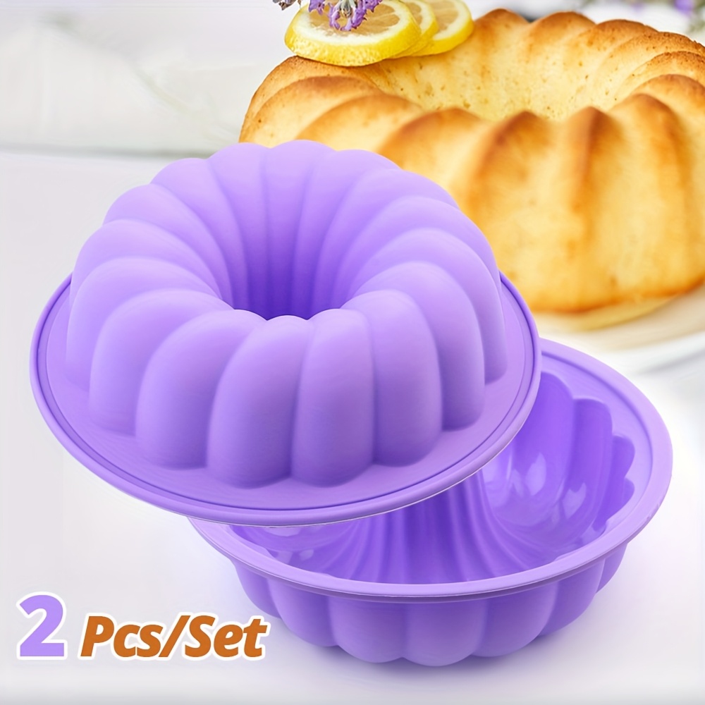 6-pack inch silicone round cake molds baking molds, oven