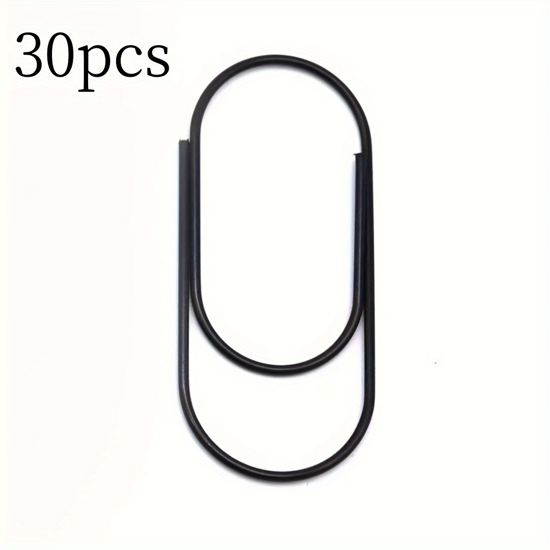 30pcs Paper Clips, 50pcs 50mm/1.97" Large Wide Planner Paper Clip Non Skid Steel Wire Office Supply Accessories