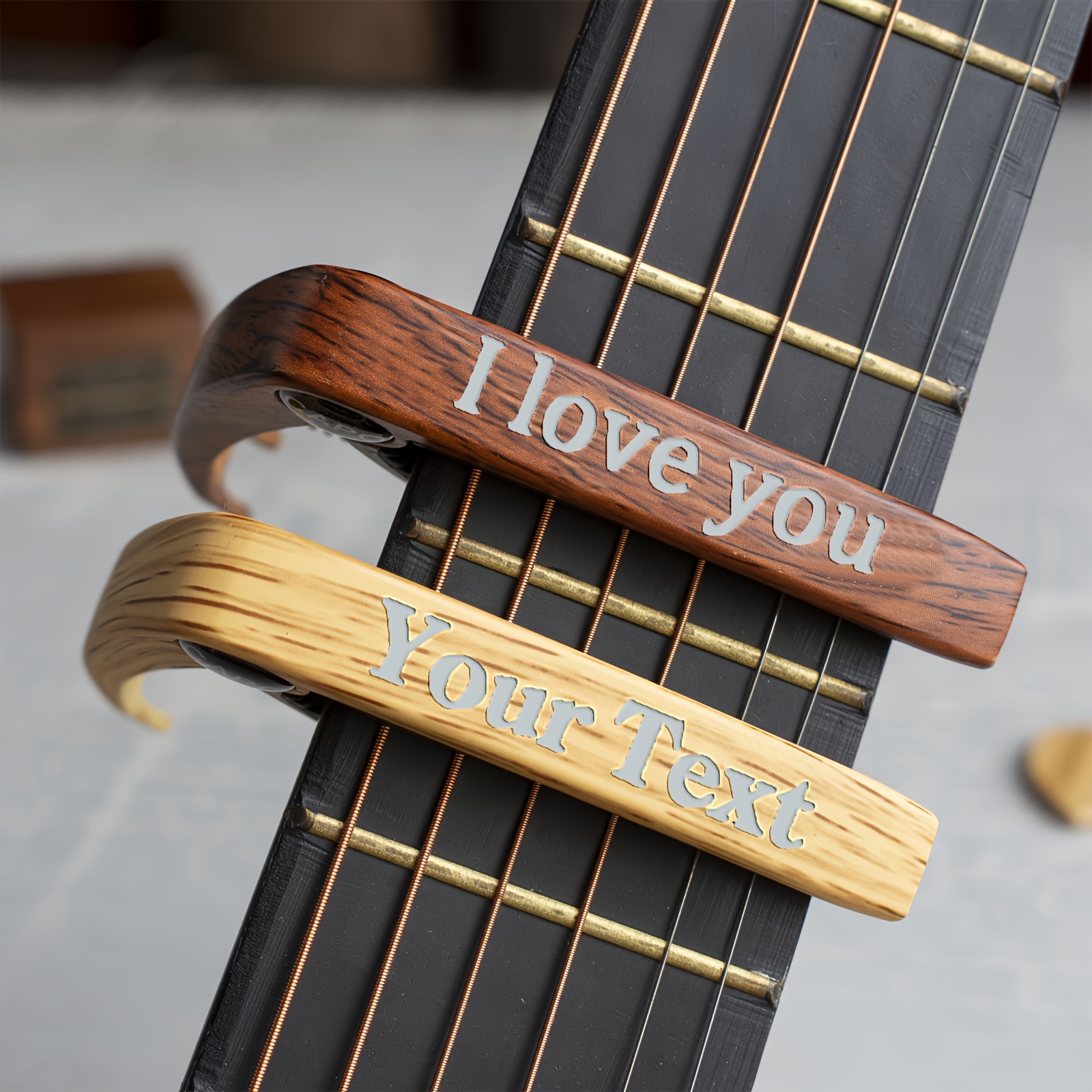 

Customized Tuner With Wood Grain, Personalized Tuner, Guitar Tuner, Christmas Gift, Father's Day Gift, Suitable For Guitarists