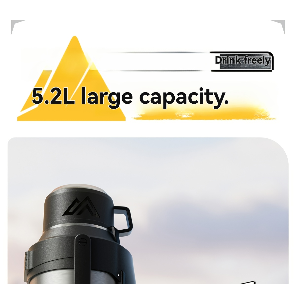 1 stainless steel large capacity in multiple sizes with a handle and cup lid featuring a tea storage compartment and maintaining temperature for suitable for outdoor use and camping Product details 8