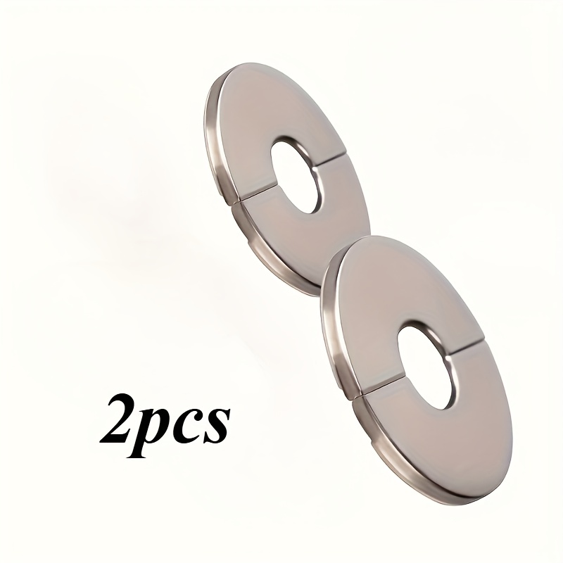 TEMU Juego de 2/5 cubiertas decorativas de acero inoxidable para tuberías de radiador, placas de cubierta para agujeros de pared, diseño desmontable