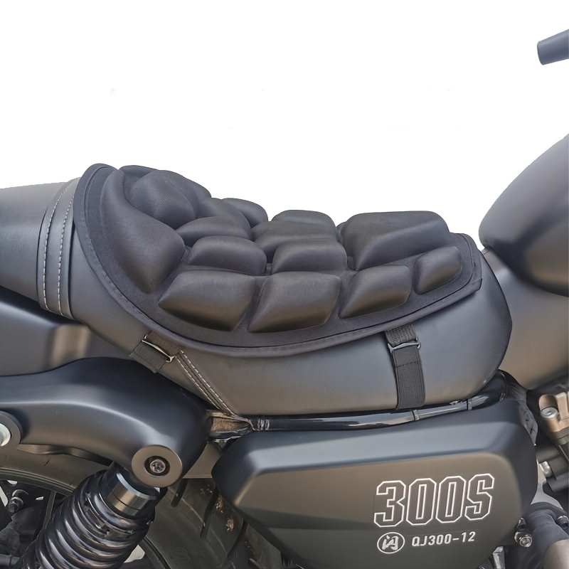 

3d Anti-slip Wear-resistant Motorcycle Seat Cushion, Breathable Shock-absorbing Saddle Cover, Universal Fit For Electric Scooters And Motorcycles, Durable Textile Material