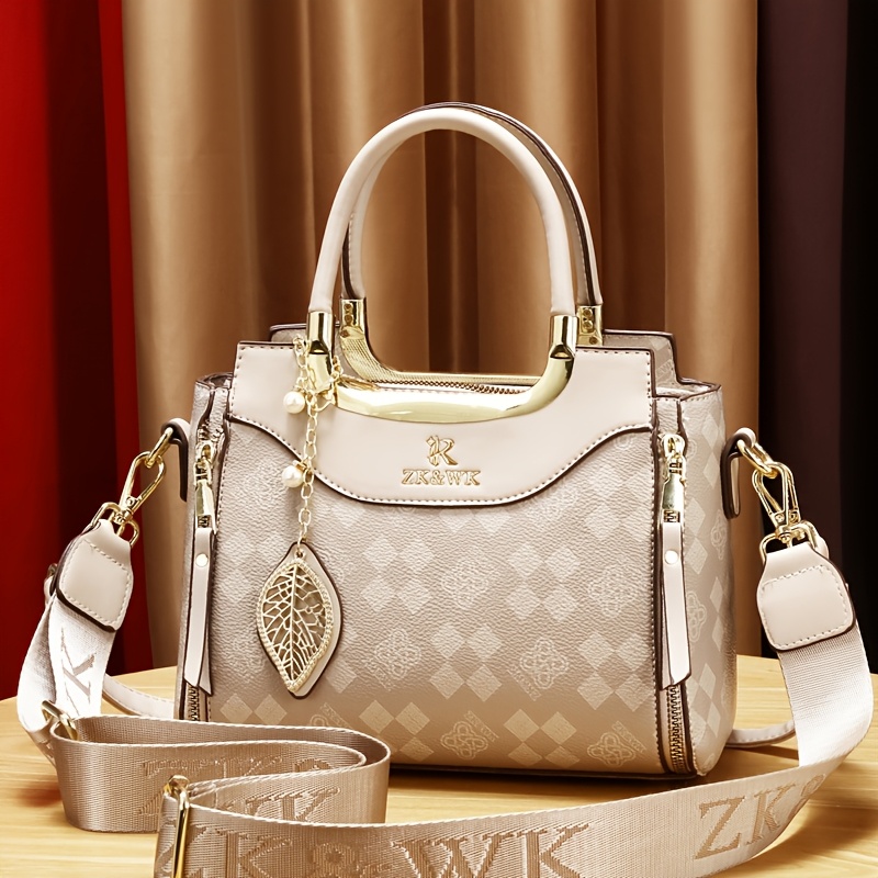 Mother's Day Gift for Mom Luxury Handbag, Family Ladies' Lightweight Premium Single Shoulder Crossbody Bag New Fashionable Elegant Easter