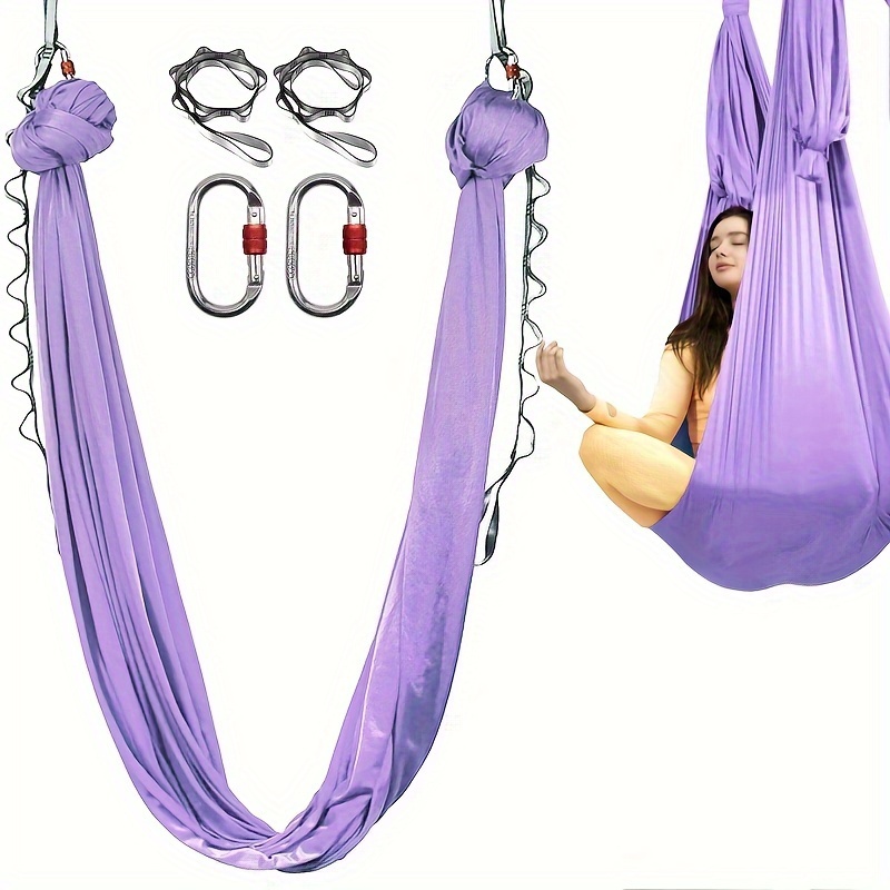 

Aerial Yoga Swing Set, Yoga Hanging Swing, 198inches Height Aerial , 110inches Wide Yoga Tool With Extension Straps, , Aerial For Home, Antigravity Yoga, Exercises, Yoga Kit For All Levels