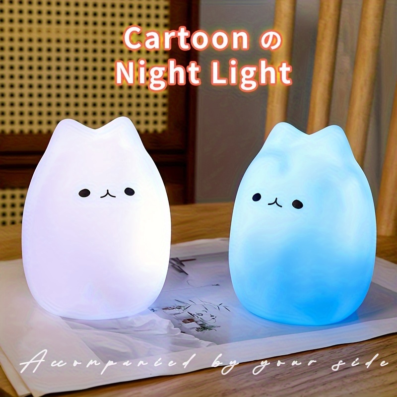 

1pc Cute Kitten Night Light, Bedroom Small Table Lamp, Creative Birthday Gift Bedroom Decor Indoor Decoration