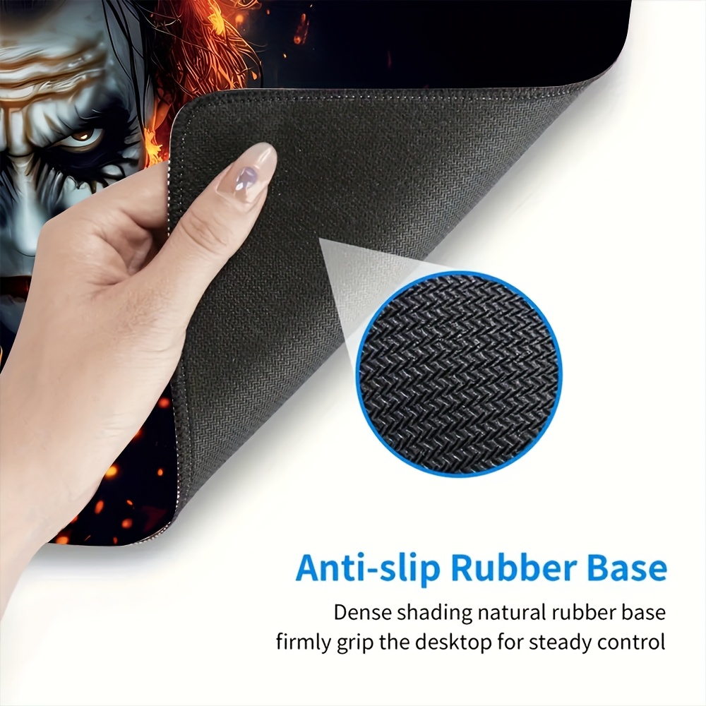 1pc, Warner Bros Joker Movie Comic-Themed Exquisite Design Extra Large Gaming Mouse Pad, Suitable for Office Desk, Computer Table, Keyboard Mat, Multi-Functional Office Supplies, Birthday Gift, Christmas Present