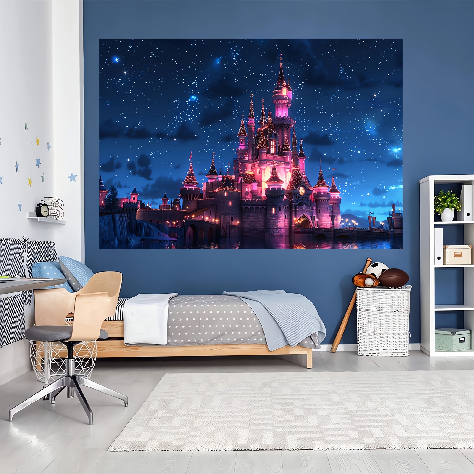 1pc 51 59inch 70 8 90 5inch photography backdrop castle backdrop beautiful castle night view photography background birthday party photo video shooting props
