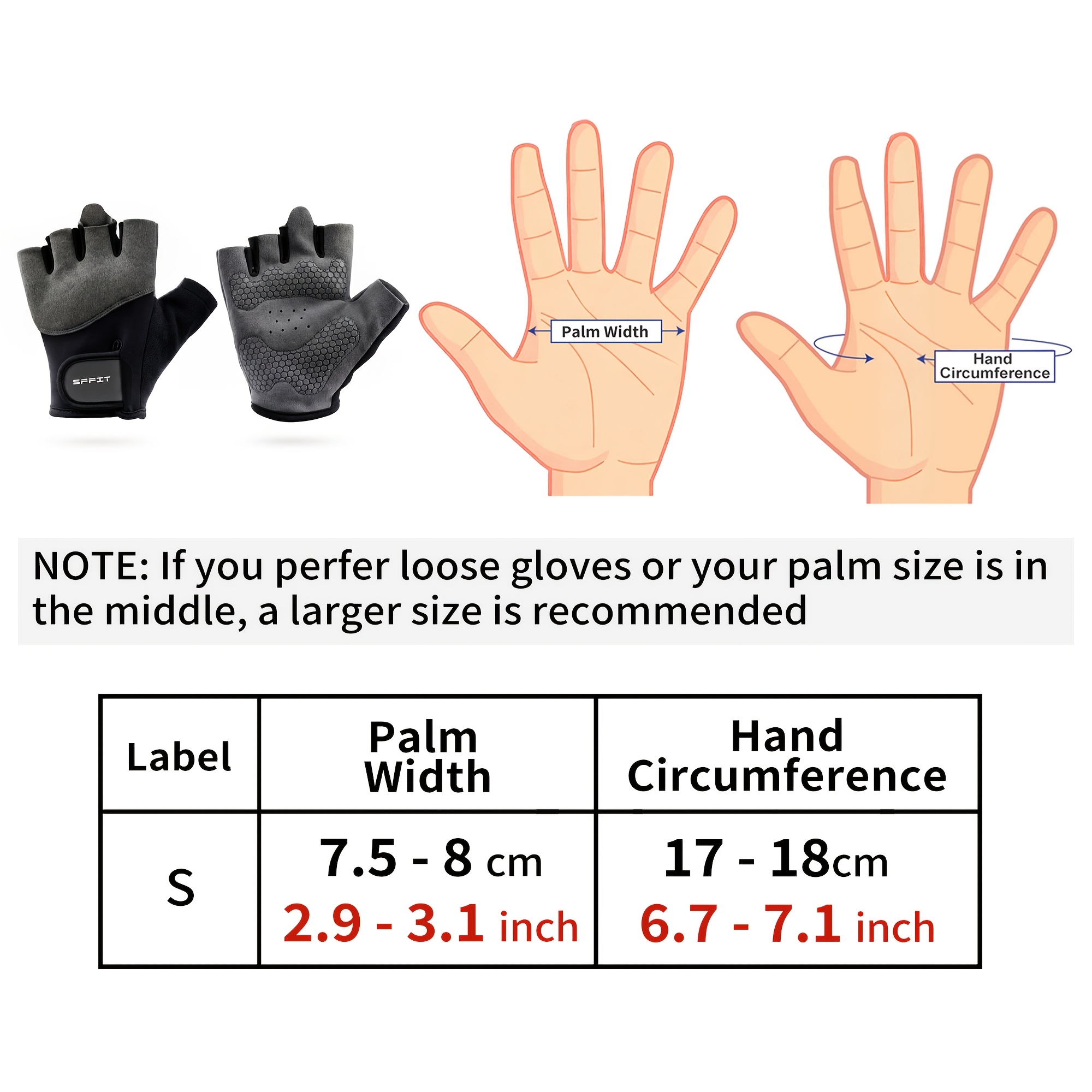 TEMU Workout Gloves For , Cycling Gloves Fingerless, Lightweight Breathable Gym And Yoga Gloves With Microfiber Palm, Thumb Sweat Wipe, Pull Tabs And