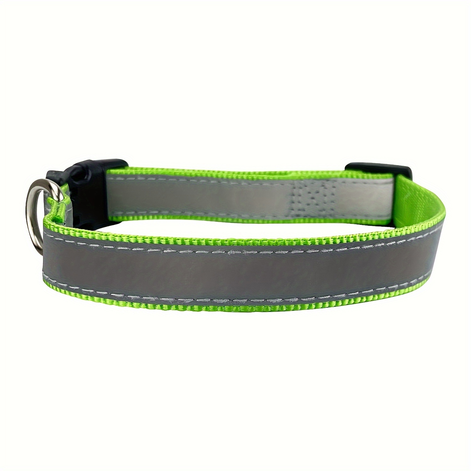 TEMU Custom Reflective Dog Collar With Name And Phone Number Embroidery - Comfortable And Breathable
