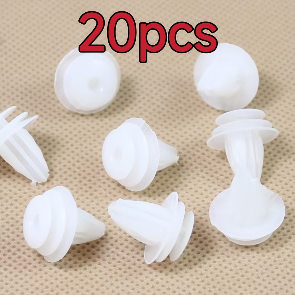 TEMU 20 piezas de clips para paneles de puertas de coche con anillos de - Remaches de plástico duraderos para molduras de puertas y accesorios de