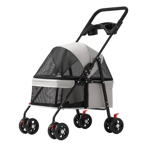 this foldable and lightweight pet stroller is suitable for pets weighing 12kg 26 5 or less when going out