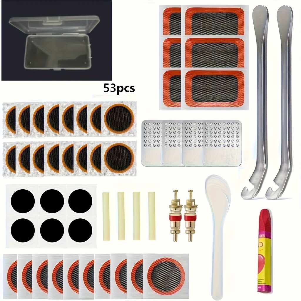 TEMU Quick-fix Self-adhesive Tire Patch: Convenient, Time-saving & Safe Material, Tire Repair Kit, Quick Tire Patch, Convenient Design, Portable