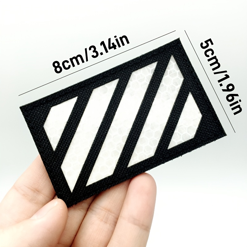 1pc Infrared Reflective Patches For Night Sports, Rain Jackets, , Applique With Fastener - Durable And Easy To
