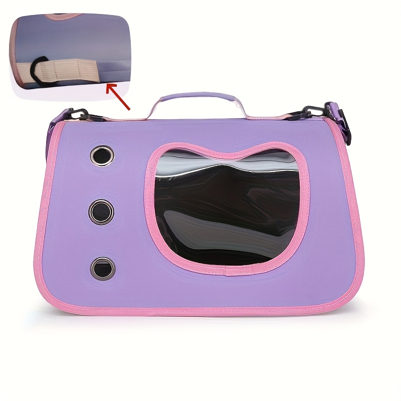 Rucsac portabil pentru transportul pisicilor din material oxford respirabil