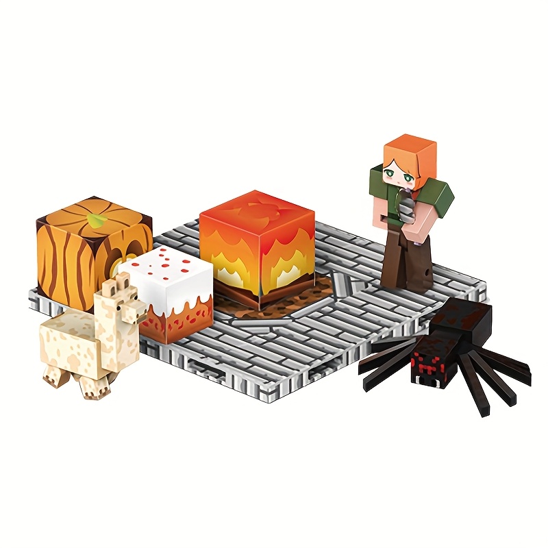 Image of Abs Building Blocks Compatible For Video Games & Role-play - Multicolor Themed Suitable For &, Relax Gift For , Tabletop Decoration With,, Architecture Blocks