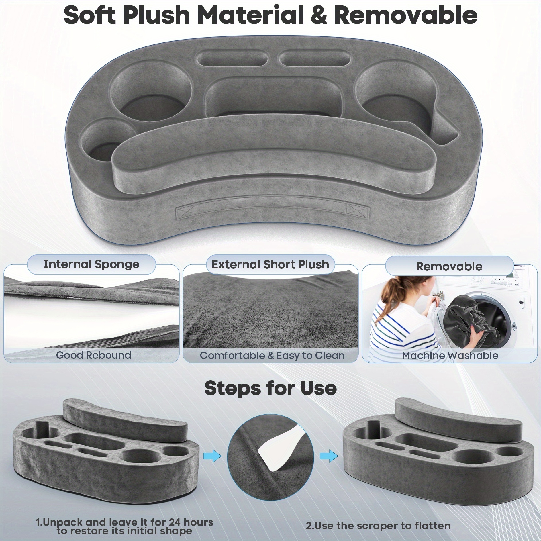 Multi-Functional Game Controller Stand Pillow, Cup Holder, Snack Holder, Comfortable Ergonomic Durable Wrist Protection Storage Organizer, Console Gaming Setup, Compact Design, Modern Gaming Gear, Highquality Material, Wrist Rest, Professional