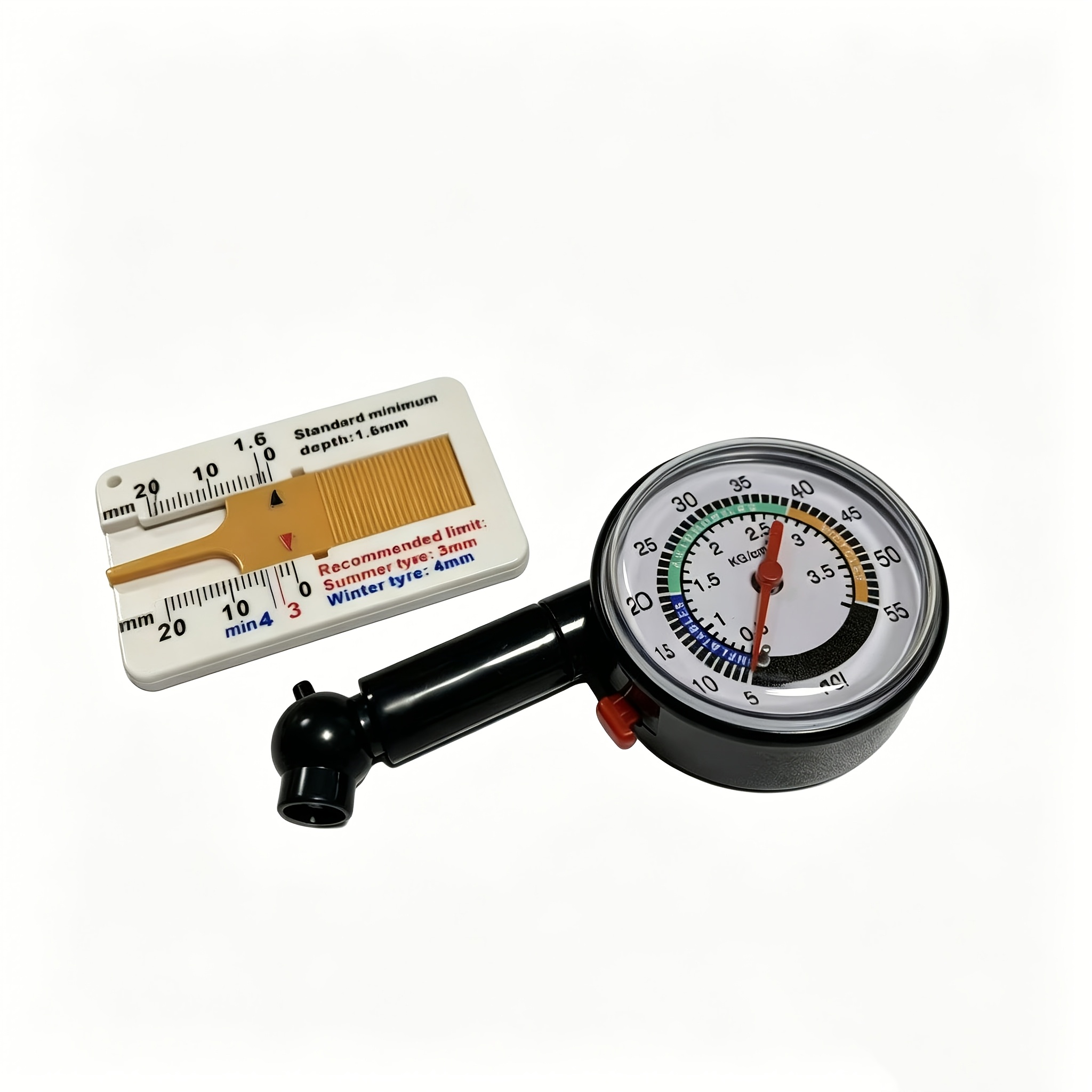 TEMU Forevertool 2pcs Car Tire Pressure Gauges Measuring Tools Pressure Meters Tire Pressure Gauges Plastic Tire Pressure Gauges For Truck Motorcycle