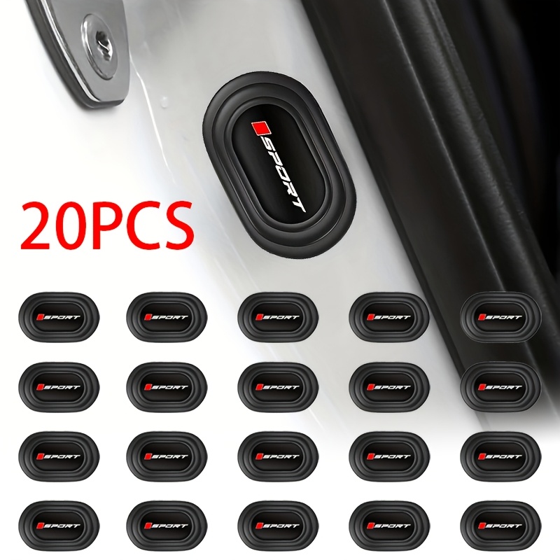 TEMU 20pcs Silicone Car Door Shock Absorber Gaskets, Car Door Bumper Protection, Car Exterior Protection, Vehicle Models