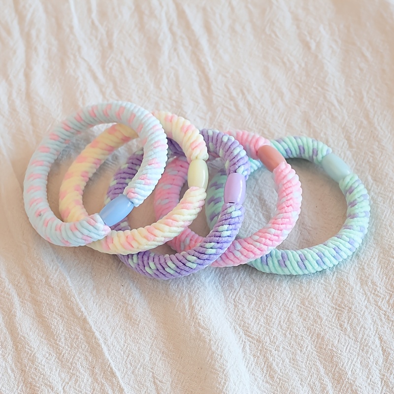 5 Women's Colored Hair Ties for Everyday Use